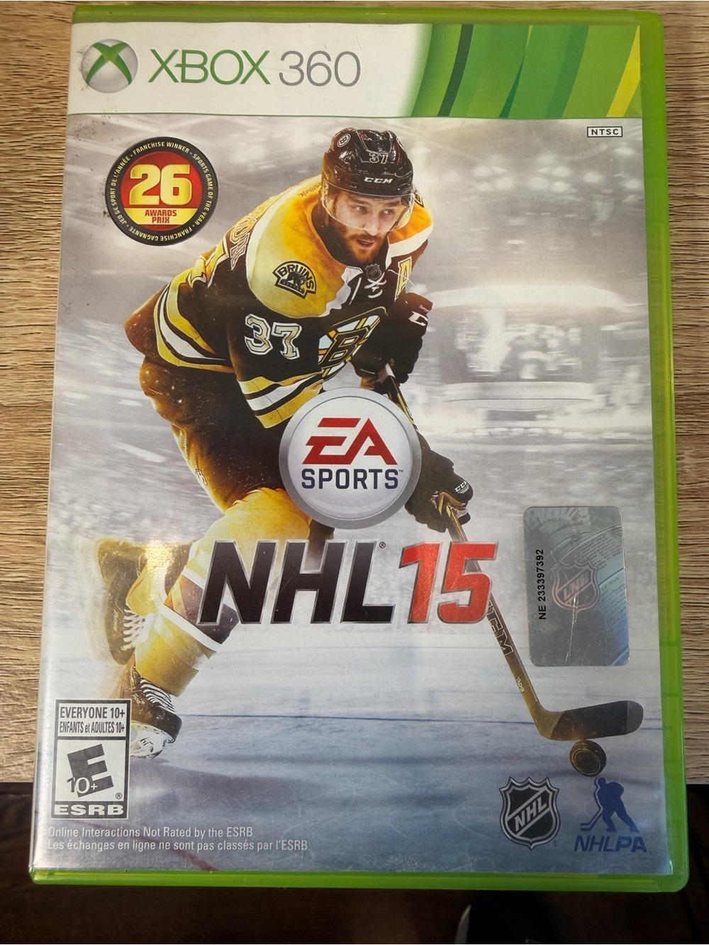 Microsoft Xbox 360 NHL 15 Video Game - Yellow, Black, Green